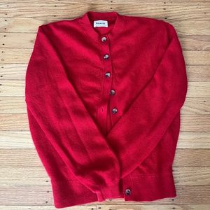 Khaite Cashmere Red Cardigan - Size XS
